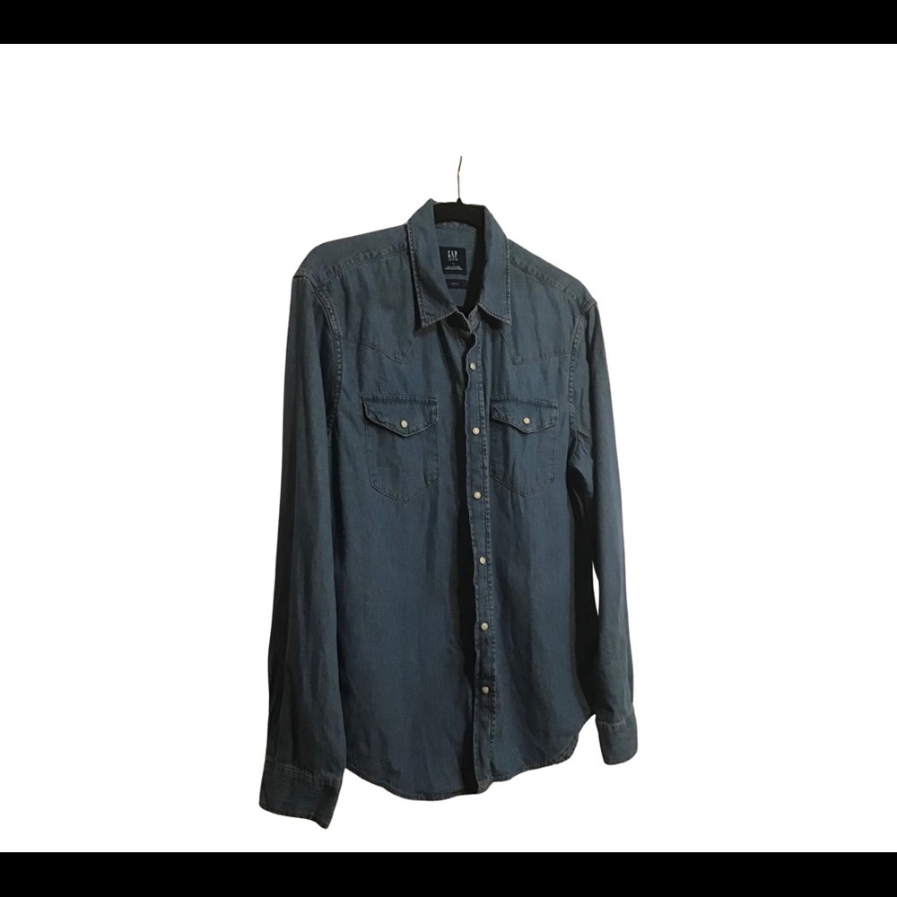 Gap Mens Denim Western Shirt